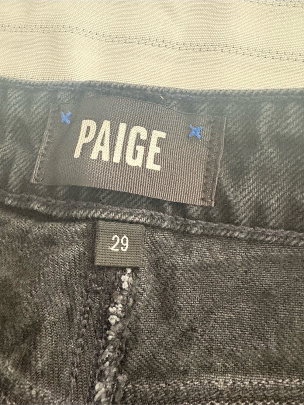 PAIGE Black Wide-Leg Jeans with High Rise - Picture 8 of 13